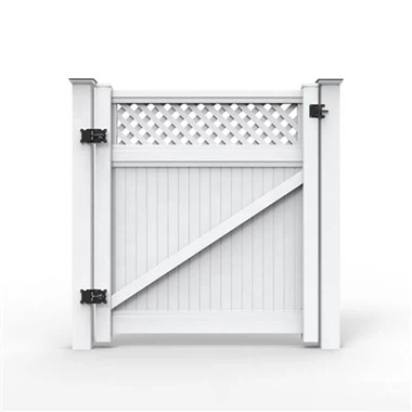 पीवीसी सफेद बाड़